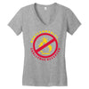 non flammable challenge accepted Women's V-Neck T-Shirt