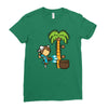 part time job   coconut farm Ladies Fitted T-Shirt