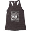 Born In May Racerback Tank