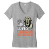 This Girl Loves Her Labrador Retriever Women's V-Neck T-Shirt