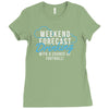 weekend ... drinking .. Ladies Fitted T-Shirt
