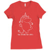 moomin real unicorns Ladies Fitted T-Shirt