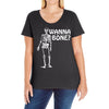 wanna bone Ladies Curvy T-Shirt