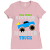 monster truck shirt for boys toddlers Ladies Fitted T-Shirt