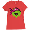 raph   tmnt facemelt Ladies Fitted T-Shirt