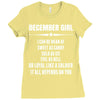 Super December Girl Ladies Fitted T-Shirt