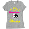 my pitbull is a sweetheart Ladies Fitted T-Shirt