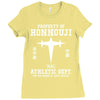 Property Of Honnouji Athletics Dept. Ladies Fitted T-Shirt
