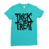 trick or treat Ladies Fitted T-Shirt