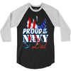 navy dad 3/4 Sleeve Shirt
