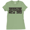 proud new dad Ladies Fitted T-Shirt