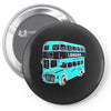 london double decker bus Pin-back button