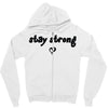 stay strong love heart Zipper Hoodie