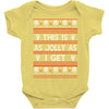 emo gothic ugly christmas sweater. Baby Onesie