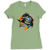 shark knight graphic Ladies Fitted T-Shirt
