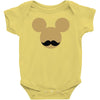 mickey mouse moustache Baby Onesie
