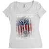 Honor Those Who Place Their Life on the Line so you can Live Yours Women's Triblend Scoop T-shirt