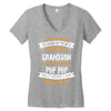 Super Cool Grandson Of A Freaking Awesome Pop Pop Women's V-Neck T-Shirt