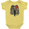 ribcage and heart Baby Onesie