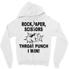 throat punch i win Zipper Hoodie