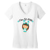 class o f 2018 cool girl Women's V-Neck T-Shirt