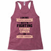 I am Not Super Woman But I'm Fighting Uterine Cancer So Close Enough Racerback Tank