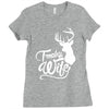 trophy wife deer Ladies Fitted T-Shirt