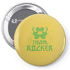 sham rocker shamrock Pin-back button