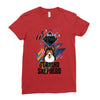 who loves german shepherd Ladies Fitted T-Shirt