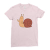snail Ladies Fitted T-Shirt