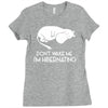 retro hippo cartoon anime classic Ladies Fitted T-Shirt