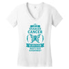 I am a Ovarian Cancer Survivor - What's Your Superpower? Women's V-Neck T-Shirt