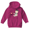 Cute Baby Painter's Dad Love Youth Hoodie