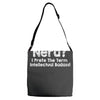 nerd i prefer the term intellectual badass t shirt funny geek tee clas Adjustable Strap Totes