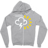 weather forecast symbol Zipper Hoodie