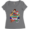 paw patrol birthday boy sister Women's Triblend Scoop T-shirt