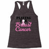 playing for breast cancer Racerback Tank