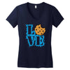 Love Cookie Monster Women's V-Neck T-Shirt