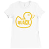 duck quack Ladies Fitted T-Shirt