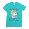 unicorns are born in january cute unicorn Ladies Fitted T-Shirt