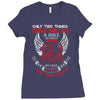 biker funny Ladies Fitted T-Shirt