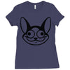 cat character graphic Ladies Fitted T-Shirt
