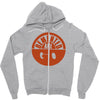 demented are go band logo screen printed Zipper Hoodie
