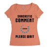 sarcastic comment loading Women's Triblend Scoop T-shirt