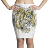 tiger roar scratch Pencil Skirts