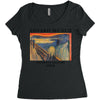 Edvard Munch Skrik Women's Triblend Scoop T-shirt