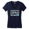 damn gina Women's V-Neck T-Shirt
