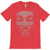 v for vendetta mask guy fawkes cool girls womens cotton t shirt dw01 T-Shirt