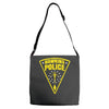 hawkins police department Adjustable Strap Totes
