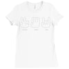 scissors paper rock Ladies Fitted T-Shirt